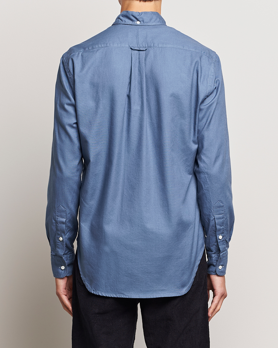 Herre | Skjorter | Gitman Vintage | Button Down Hopsack Shirt Blue