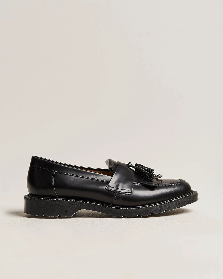 Herre | Loafers | Solovair | Tassel Loafer Black Shine