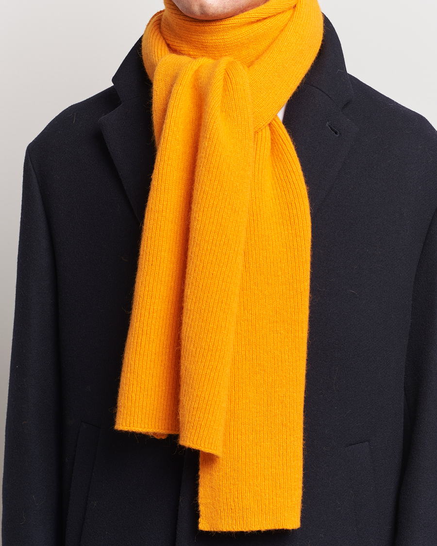 Herre |  | Le Bonnet | Lambswool/Caregora Scarf Orange Peel