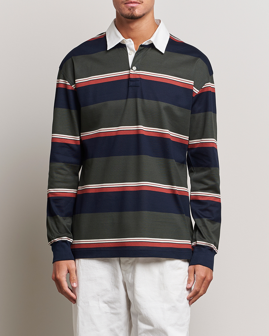 Herre | | Eton | Striped Rugby Shirt Multi