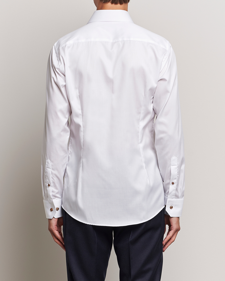 Herre | Skjorter | Eton | Slim Fit Signature Twill Contrast Shirt White