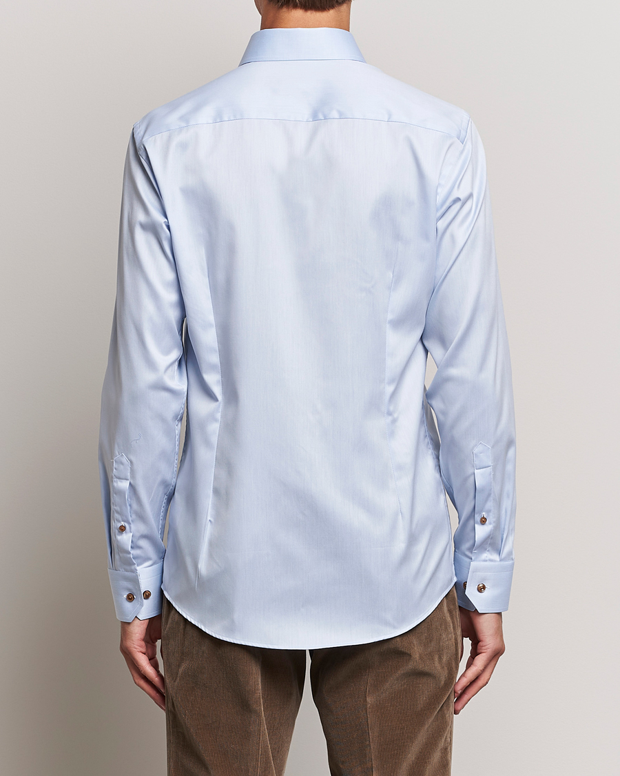 Herre | Skjorter | Eton | Slim Fit Signature Twill Contrast Shirt Blue