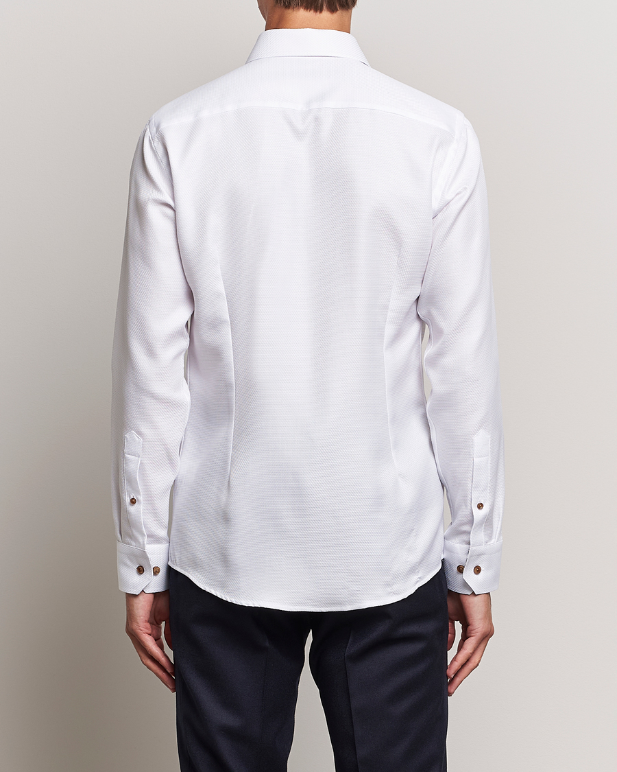 Herre | Skjorter | Eton | Slim Fit Royal Dobby Contrast Shirt White