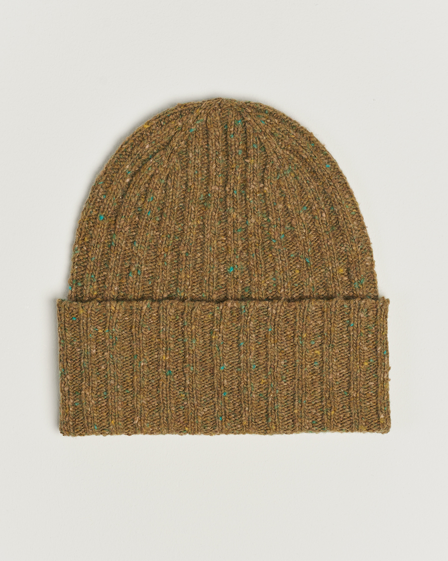 Herre | Eton Wool Blend Donegal Beanie Green | Eton | Wool Blend Donegal Beanie Green