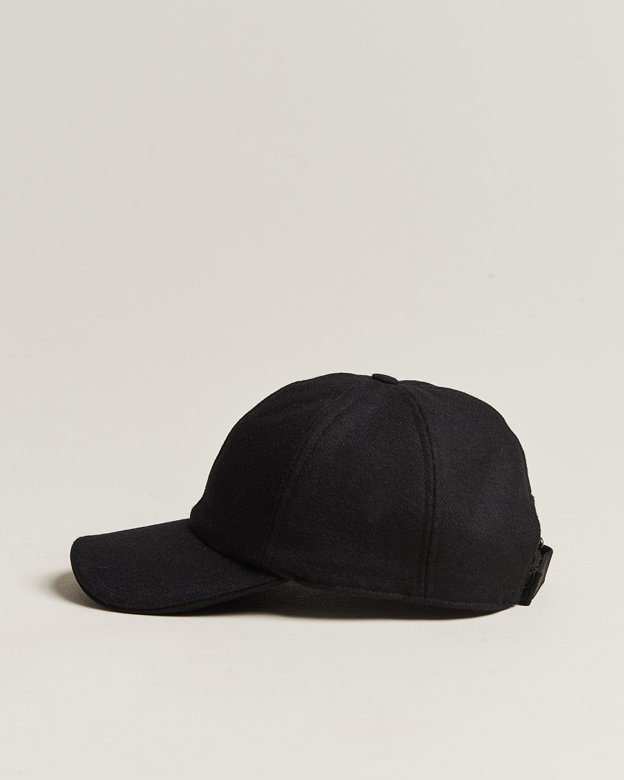 Herre | Eton Wool Baseball Cap Black | Eton | Wool Baseball Cap Black