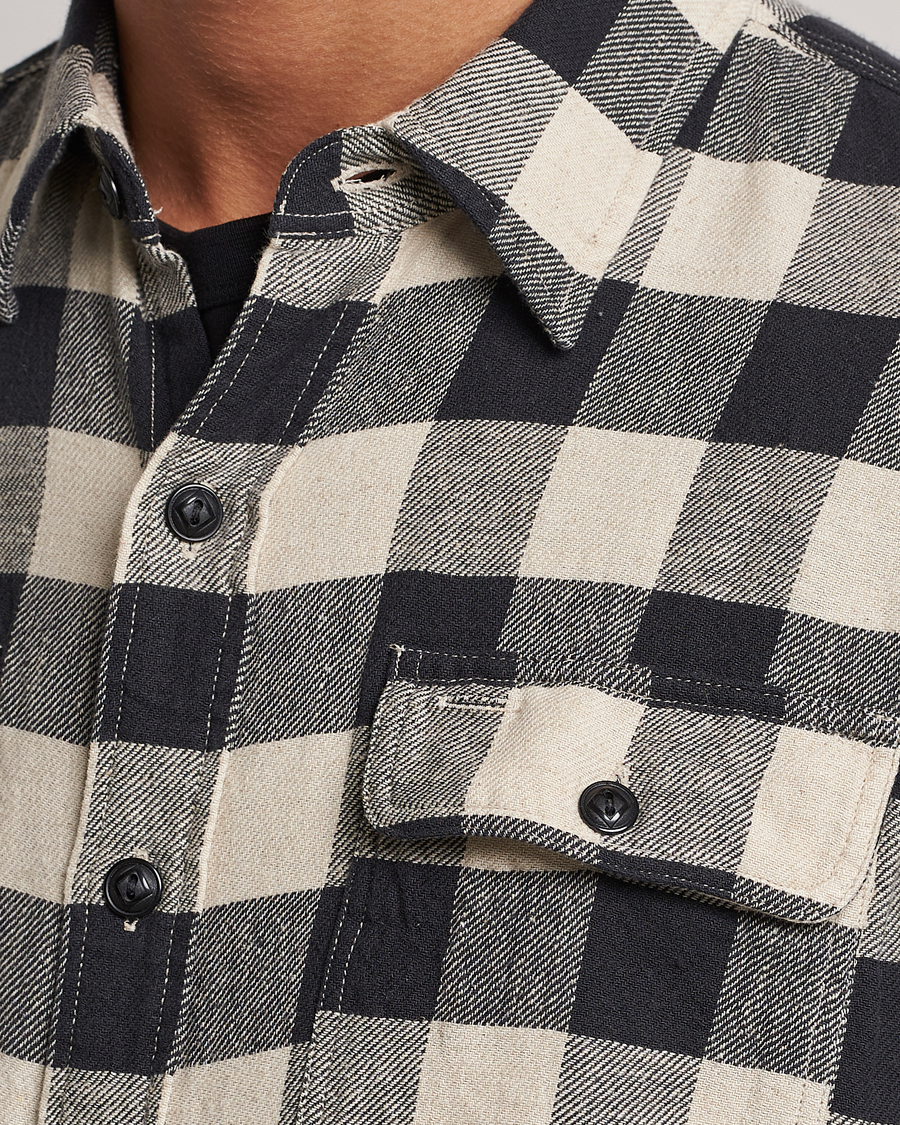 Herre | Skjorter | RRL | Matlock Plaid Overshirt Black/Cream