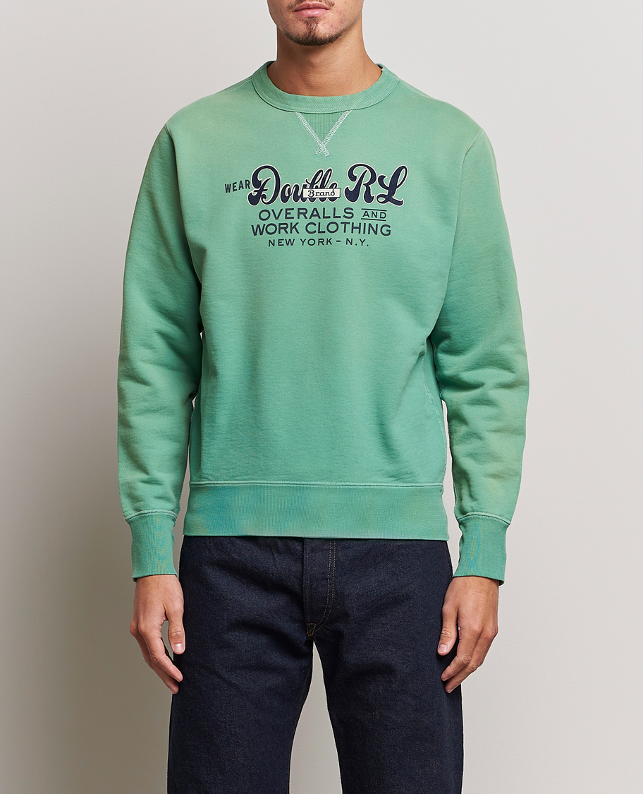 Herre | Gensere | RRL | Graphic Sweatshirt Turquoise
