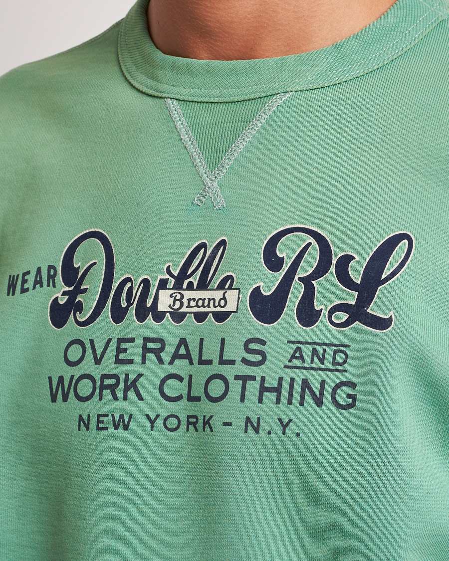 Herre | Gensere | RRL | Graphic Sweatshirt Turquoise