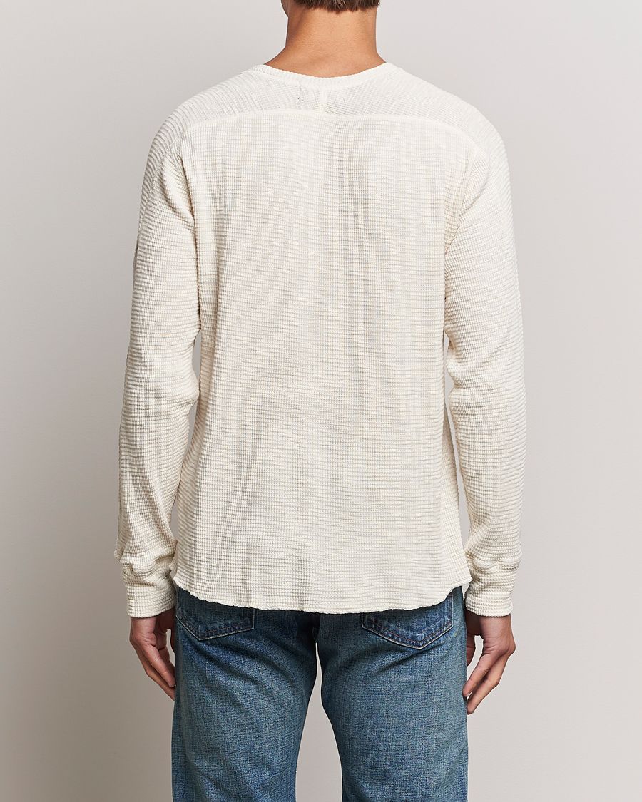 Herre | Gensere | RRL | Long Sleeve Henley Paper White