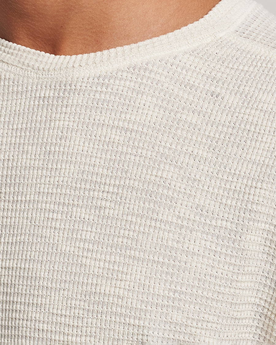 Herre | Gensere | RRL | Long Sleeve Henley Paper White