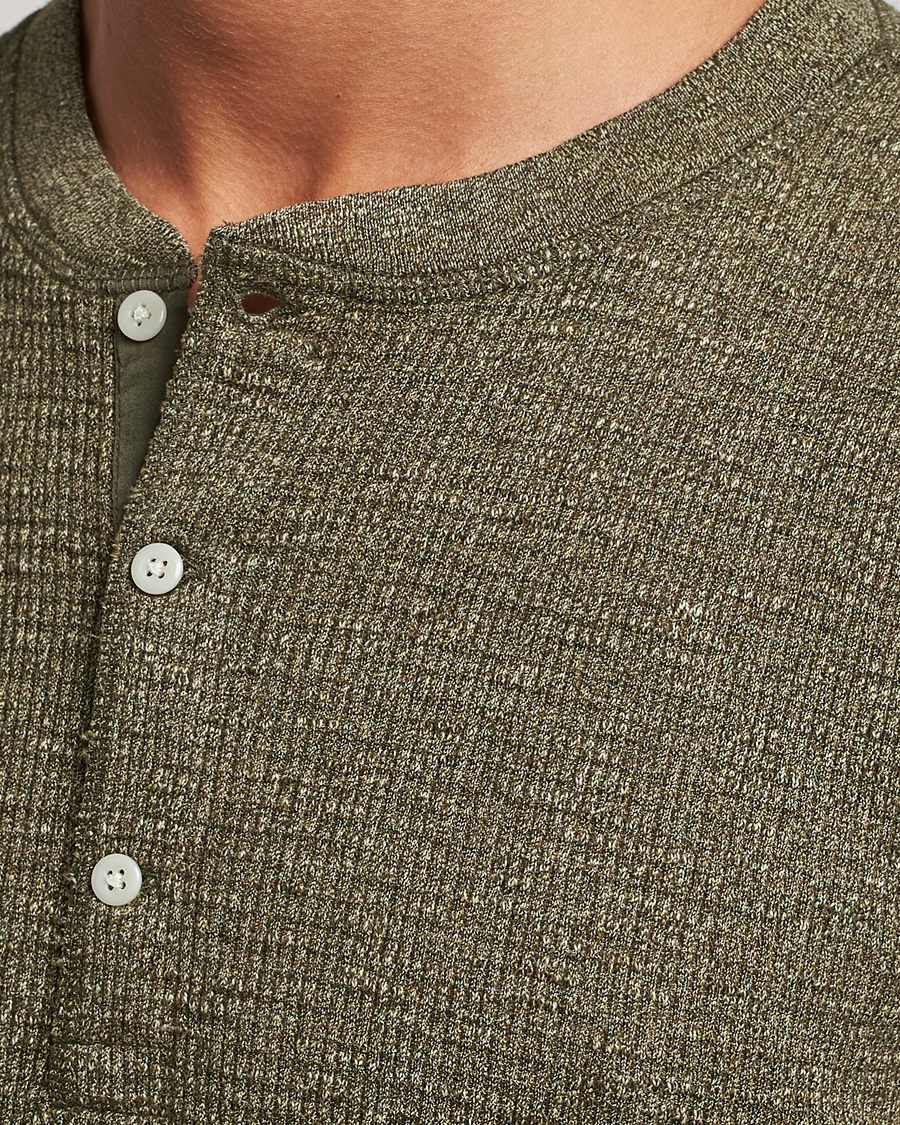 Herre | Gensere | RRL | Long Sleeve Henley Olive