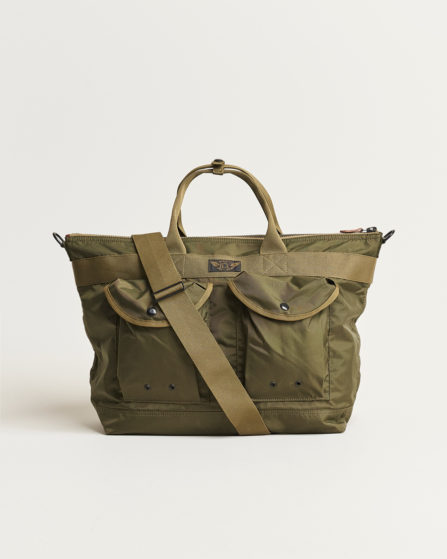 Herre | RRL Nylon Utility Day Tote Olive | RRL | Nylon Utility Day Tote Olive