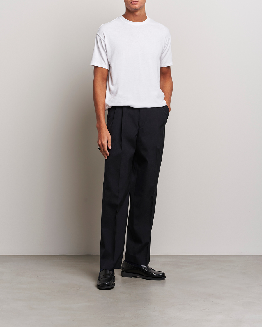 Herre | T-Shirts | Auralee | Seamless Crew Neck T-Shirt White
