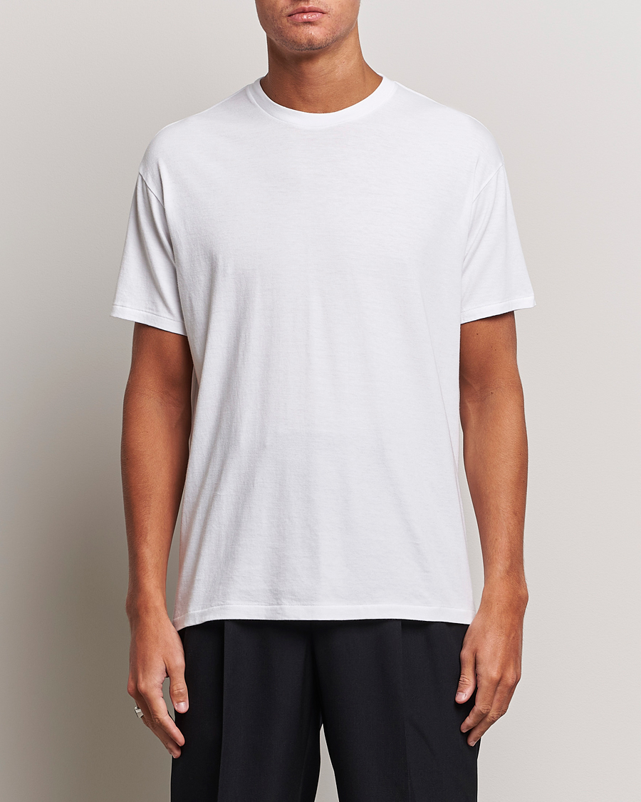 Herre | T-Shirts | Auralee | Seamless Crew Neck T-Shirt White