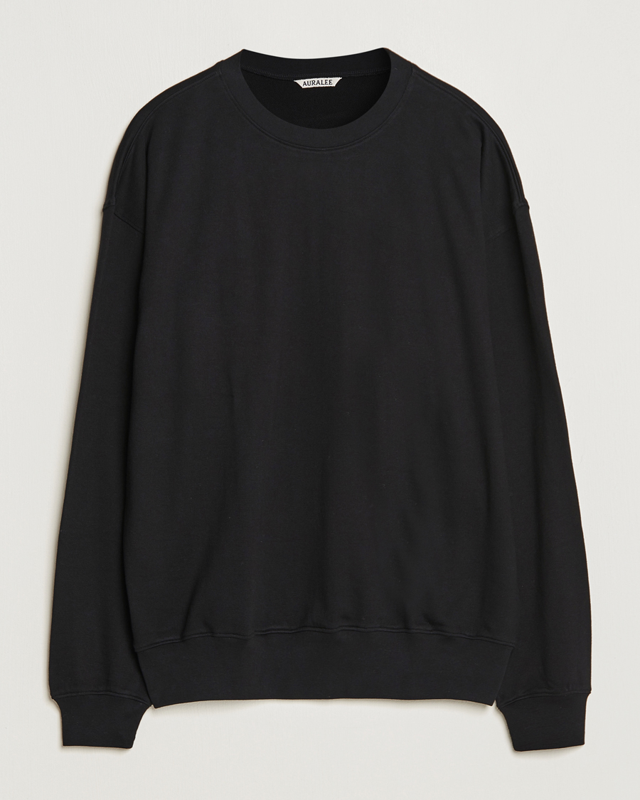 Herre |  | Auralee | High Gauge Sweatshirt Black