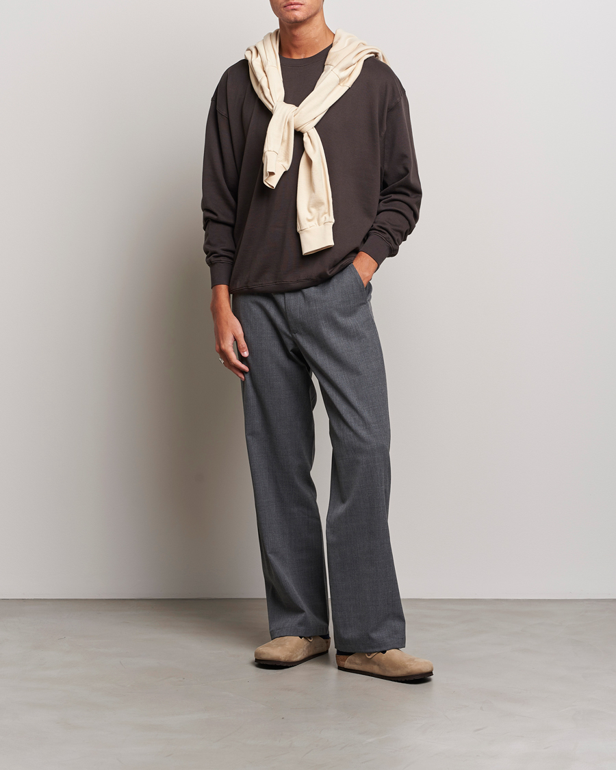 Herre | Gensere | Auralee | High Gauge Sweatshirt Dark Brown