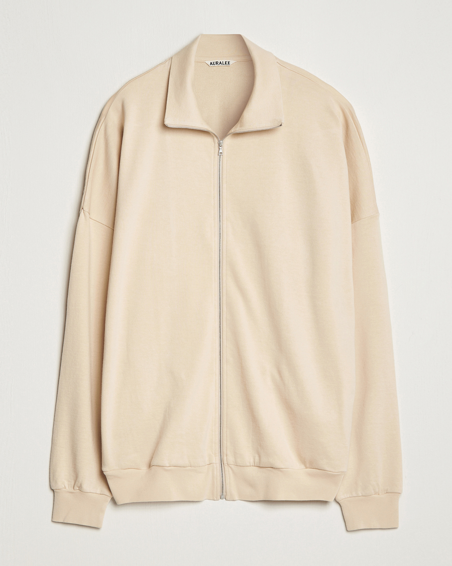 Herre | Gensere | Auralee | High Gauge Zip Blouson Light Beige