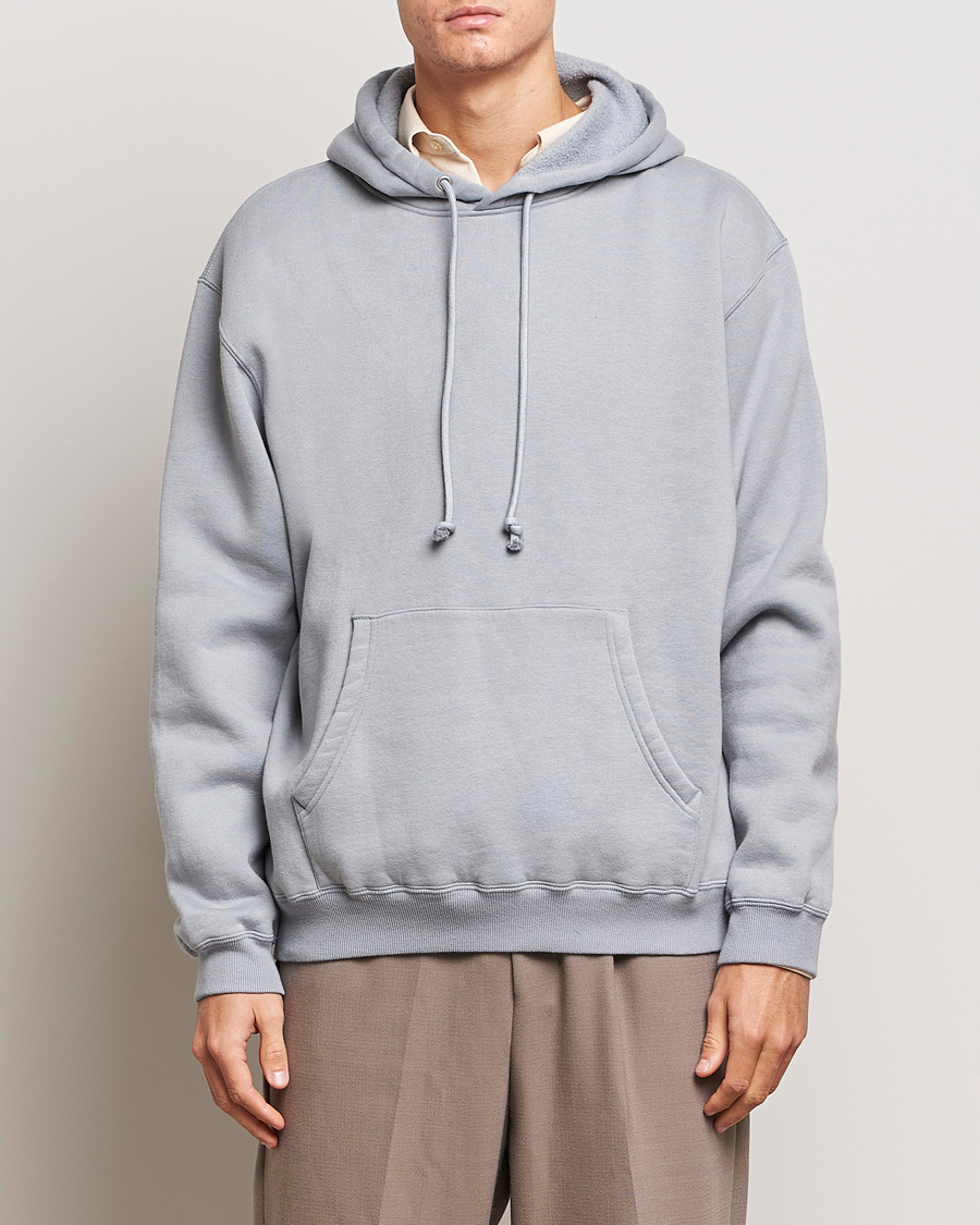 Herre | Gensere | Auralee | Smooth Soft Sweat Hoodie Blue Gray