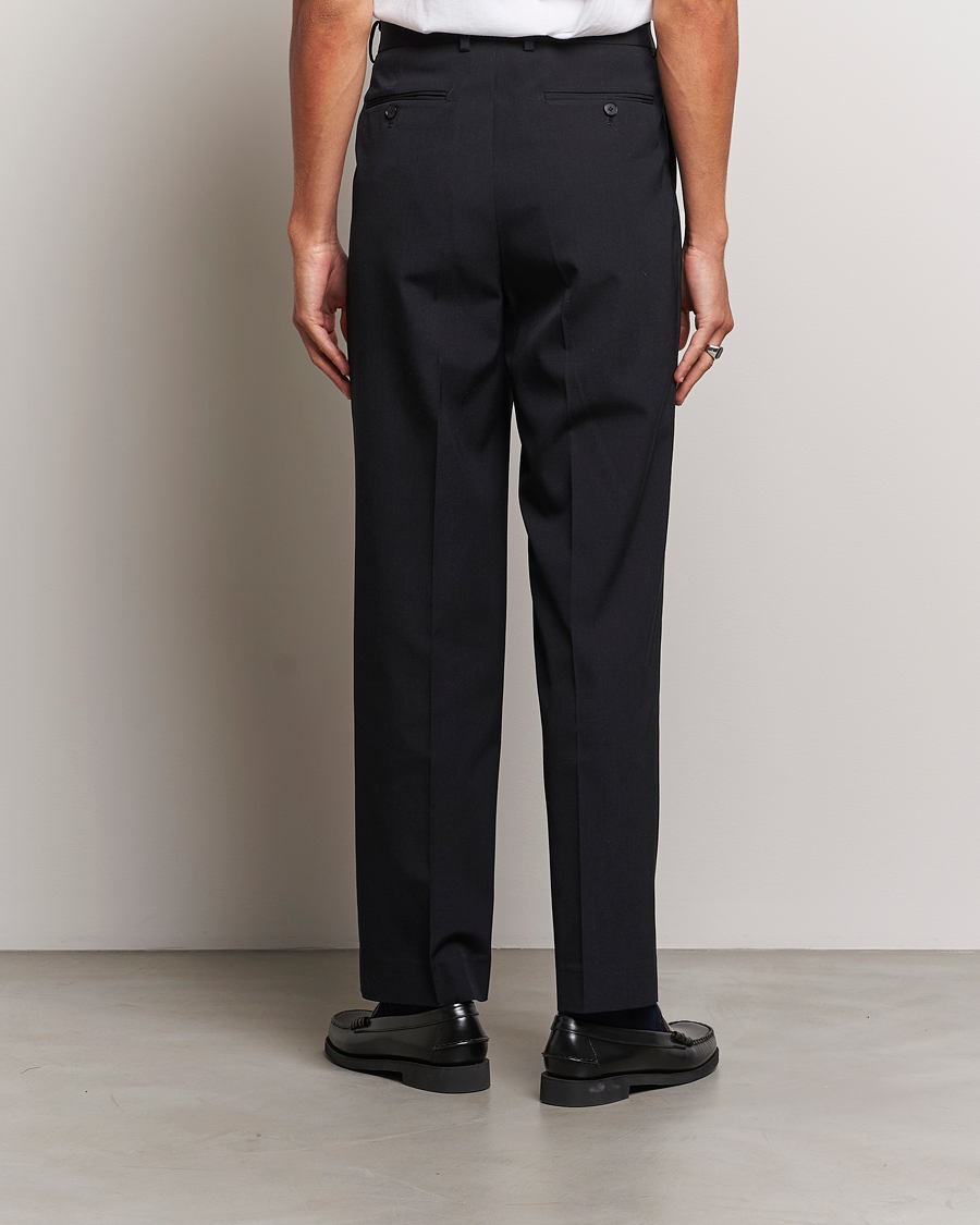 Herre | Bukser | Auralee | Wool Gabardine Slacks Black