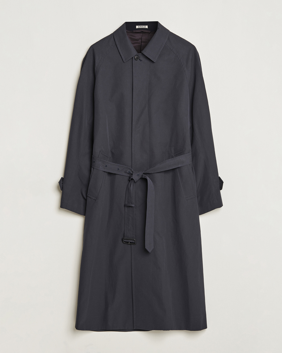 Herre | Jakker | Auralee | Finx Gabardine Trench Coat Black