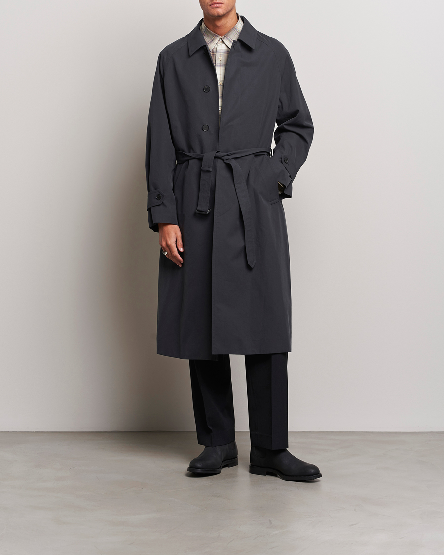 Herre | Jakker | Auralee | Finx Gabardine Trench Coat Black
