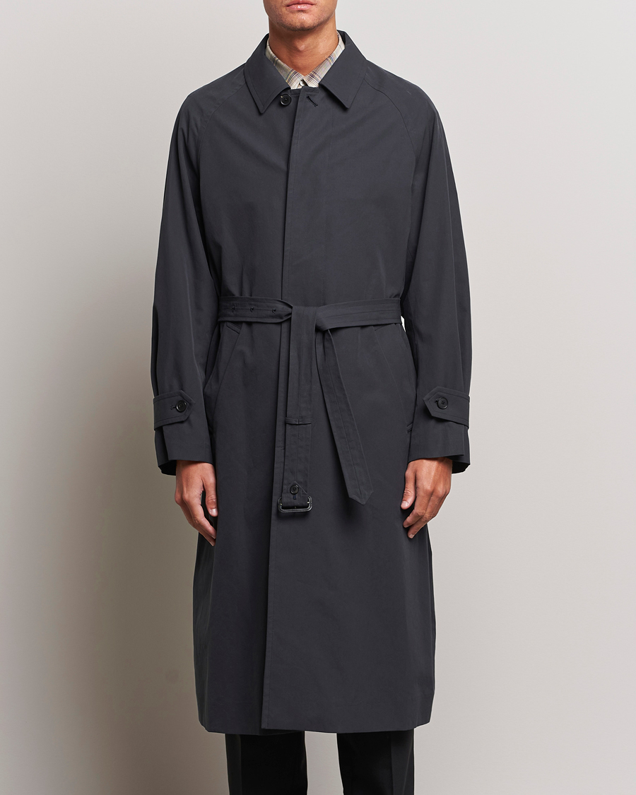 Herre | Moderne jakker | Auralee | Finx Gabardine Trench Coat Black