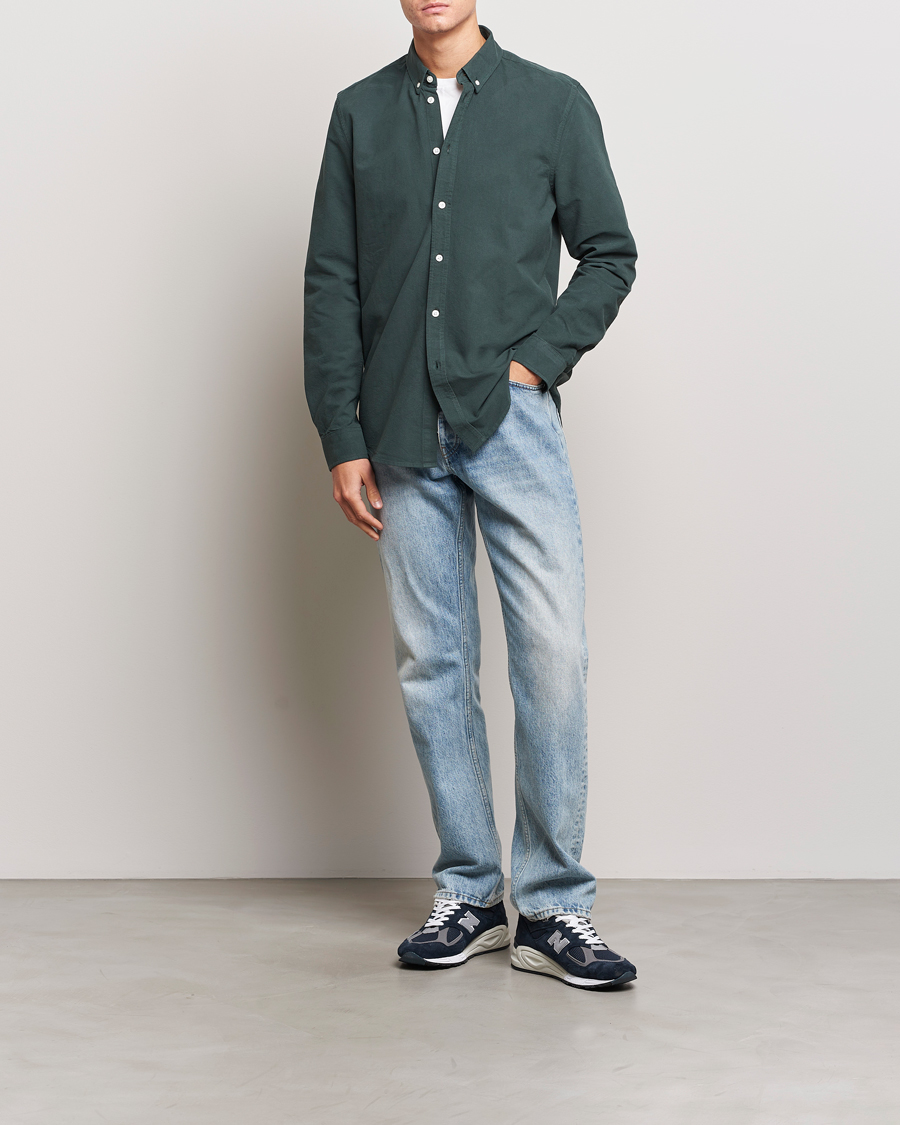 Herre | Skjorter | Samsøe Samsøe | Liam Button Down Shirt Darkest Spruce