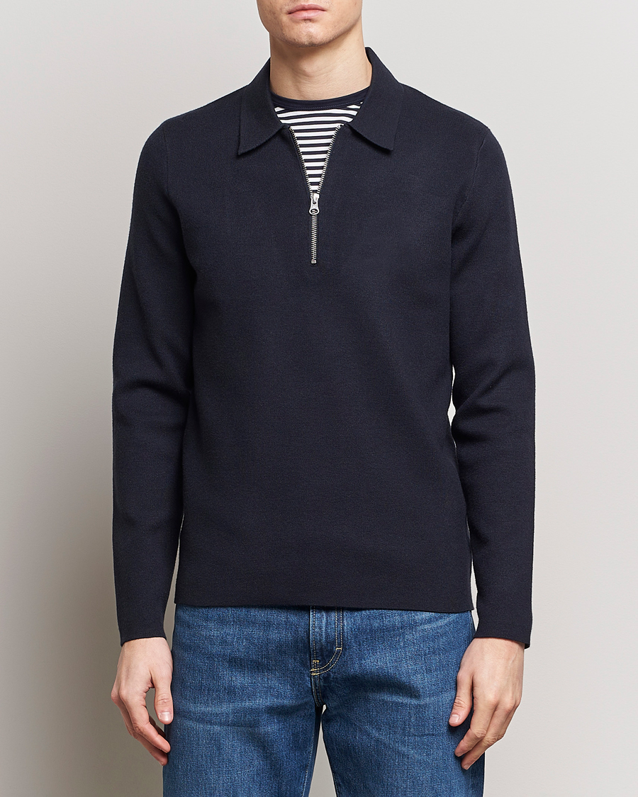 Herre | The Classics of Tomorrow | Samsøe Samsøe | Guna Half Zip Sky Captain