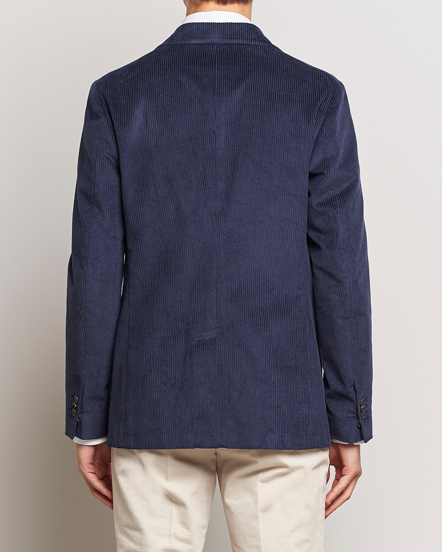 Herre | Dressjakker | Incotex | Montedoro Unconstructed Corduroy Blazer Navy