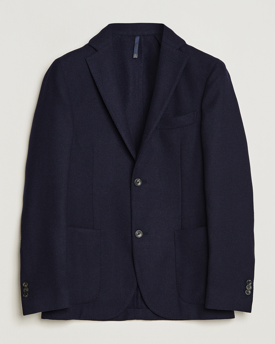Herre | Dressjakker | Incotex | Montedoro Unconstructed Wool/Cashmere Blazer Navy