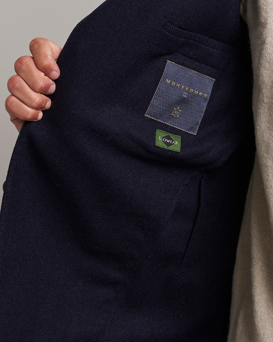 Herre | Dressjakker | Incotex | Montedoro Unconstructed Wool/Cashmere Blazer Navy