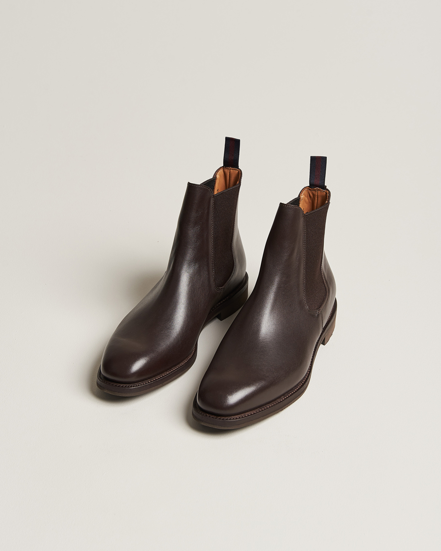 Herre | Avdelinger | Sanders | Liam Chelsea Boot Dark Brown Calf