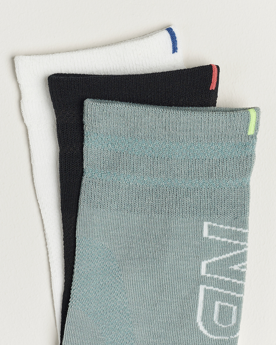 Herre | Undertøy | New Balance Running | 3-Pack Accelerate Running Socks Black/Green/White