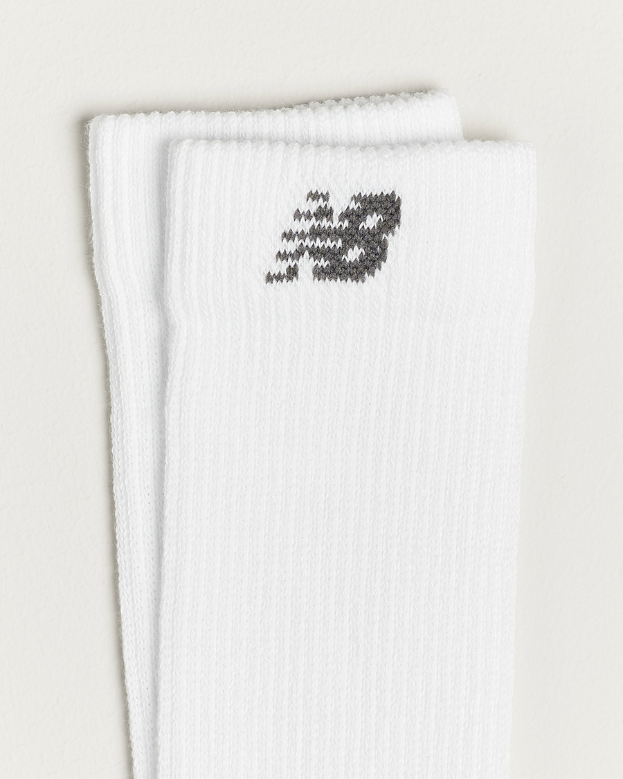 Herre | Sokker | New Balance Running | 2-Pack Coolmax Crew Socks White
