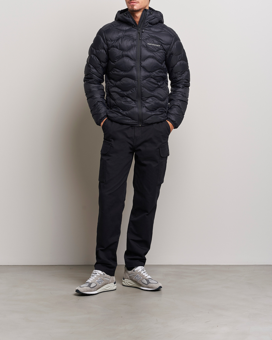 Herre | Jakker | Peak Performance | Helium Down Hooded Jacket Black
