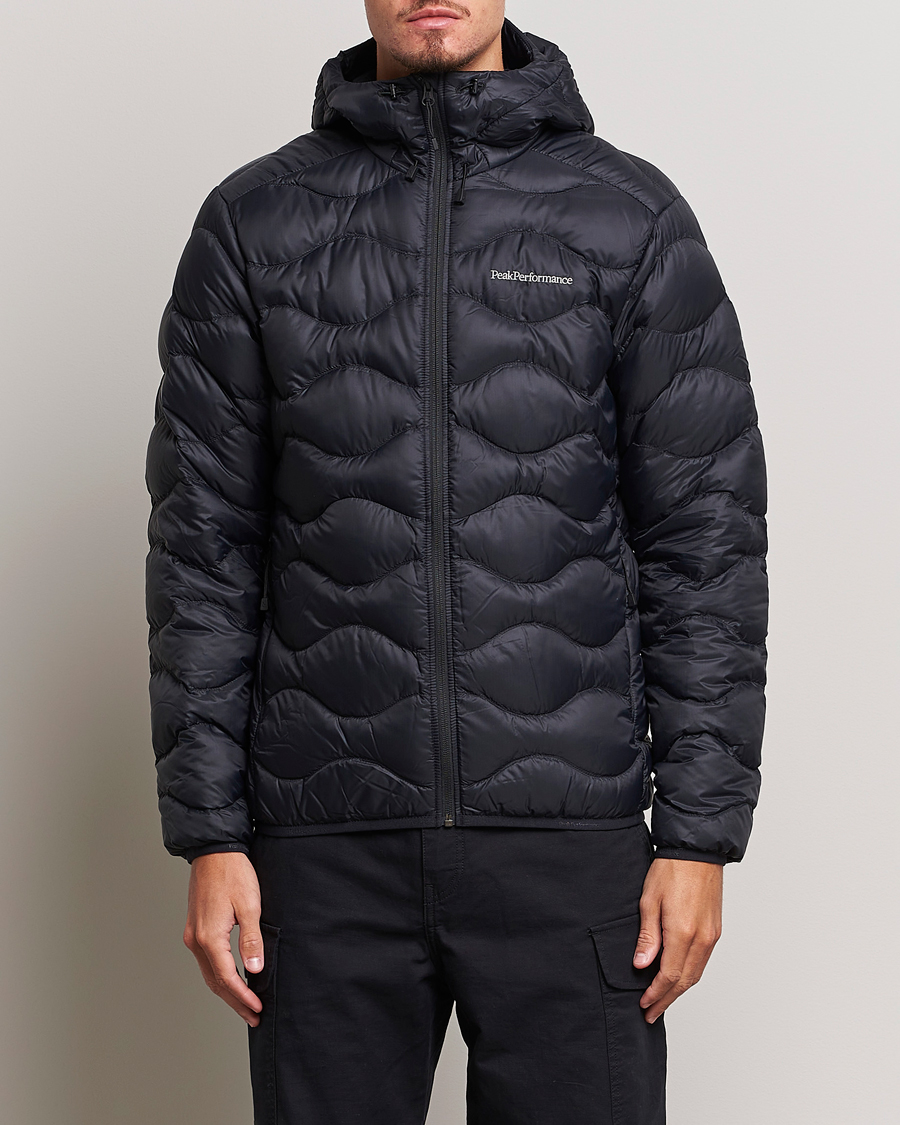 Herre | Lettvektsdunjakker | Peak Performance | Helium Down Hooded Jacket Black