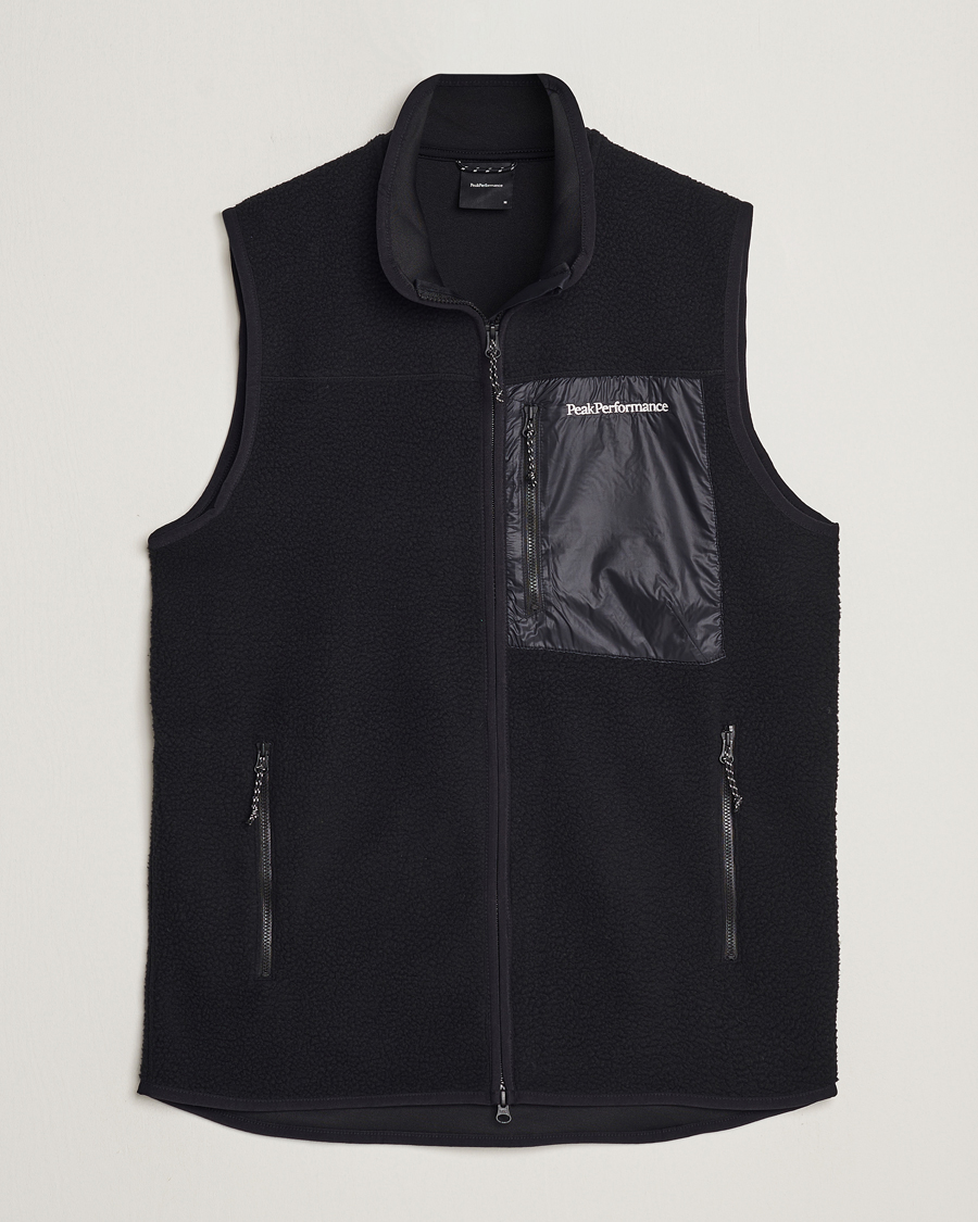 Herre | Peak Performance Pile Vest Black | Peak Performance | Pile Vest Black