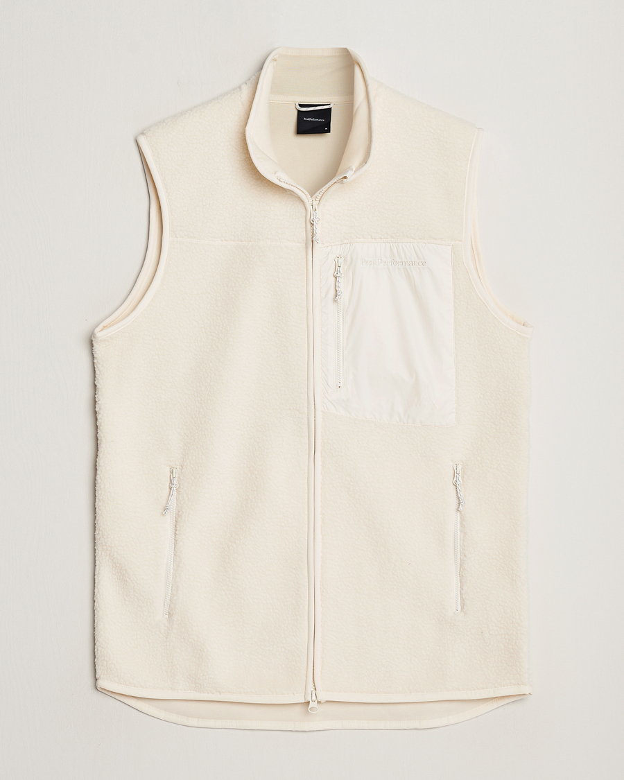 Herre | Peak Performance Pile Vest Vintage White | Peak Performance | Pile Vest Vintage White
