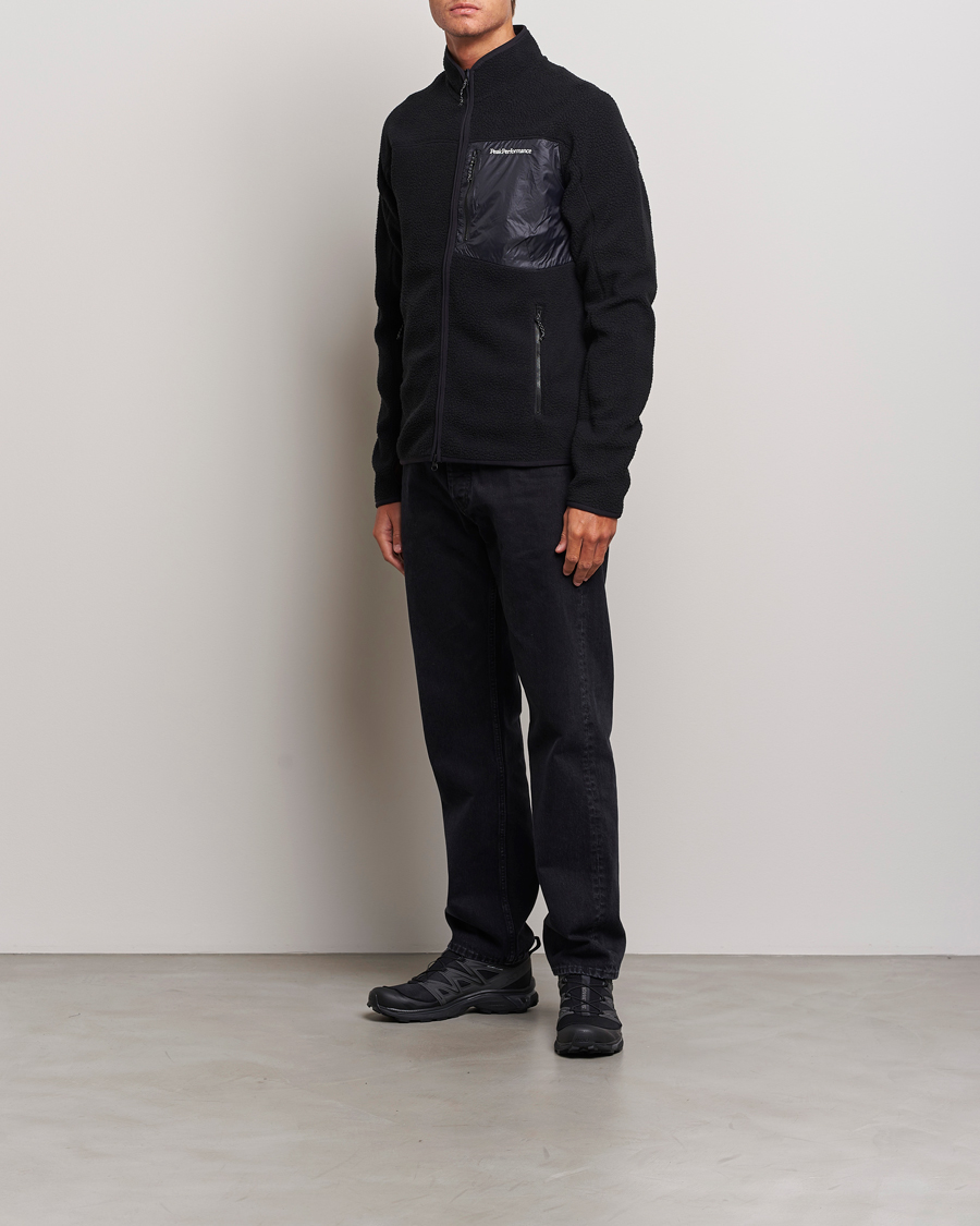Herre | Gensere | Peak Performance | Pile Full Zip Black