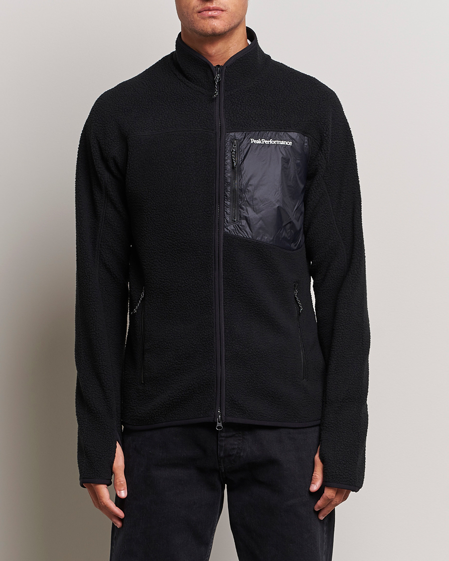 Herre | Fleecegensere | Peak Performance | Pile Full Zip Black