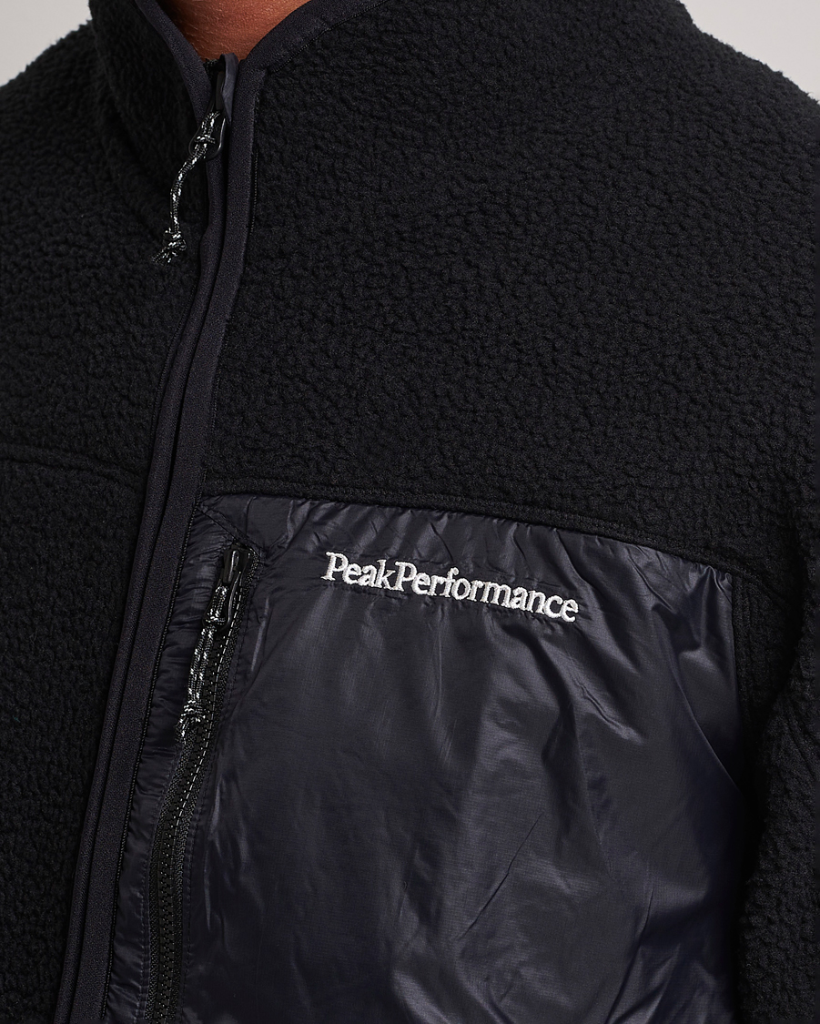 Herre | Gensere | Peak Performance | Pile Full Zip Black