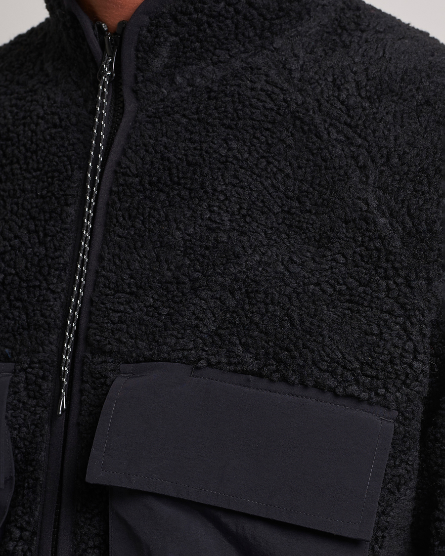 Herre | Gensere | Peak Performance | Heavy Pile Full Zip Black