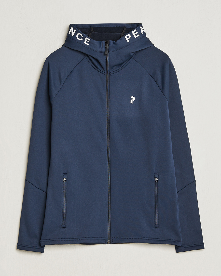 Herre | Gensere | Peak Performance | Rider Hooded Full Zip Blue Shadow