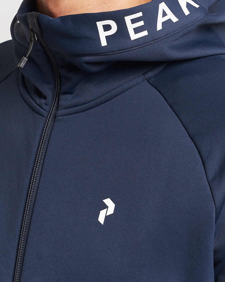 Herre | Gensere | Peak Performance | Rider Hooded Full Zip Blue Shadow