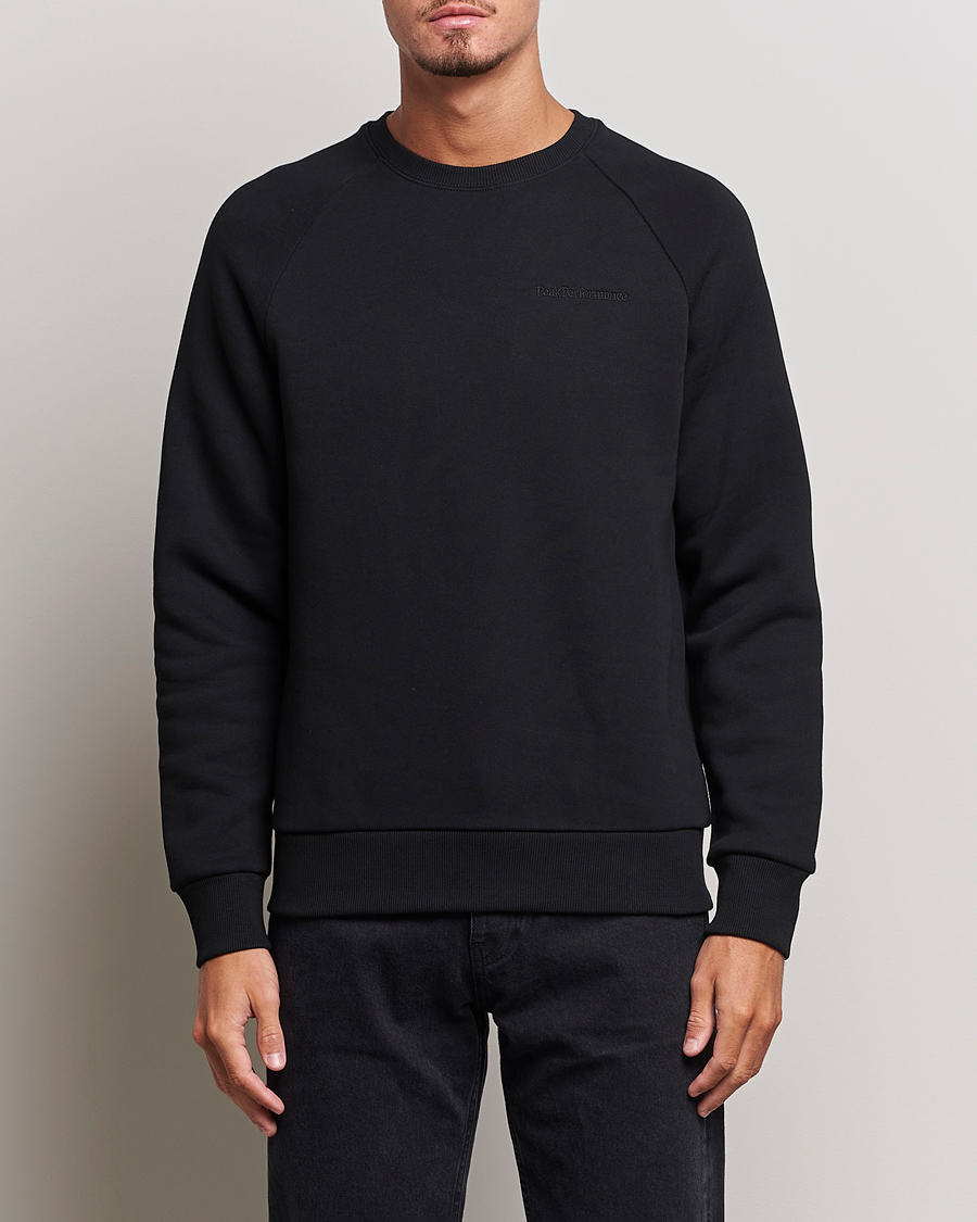 Herre |  | Peak Performance | Original Logo Crew Neck Sweatshirt Black
