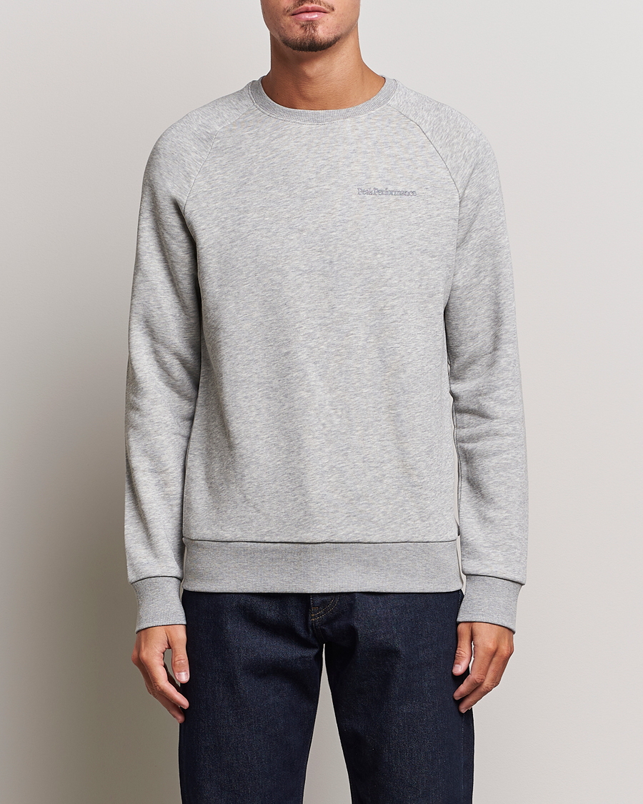 Herre | Gensere | Peak Performance | Original Logo Crew Neck Sweatshirt Grey Melange