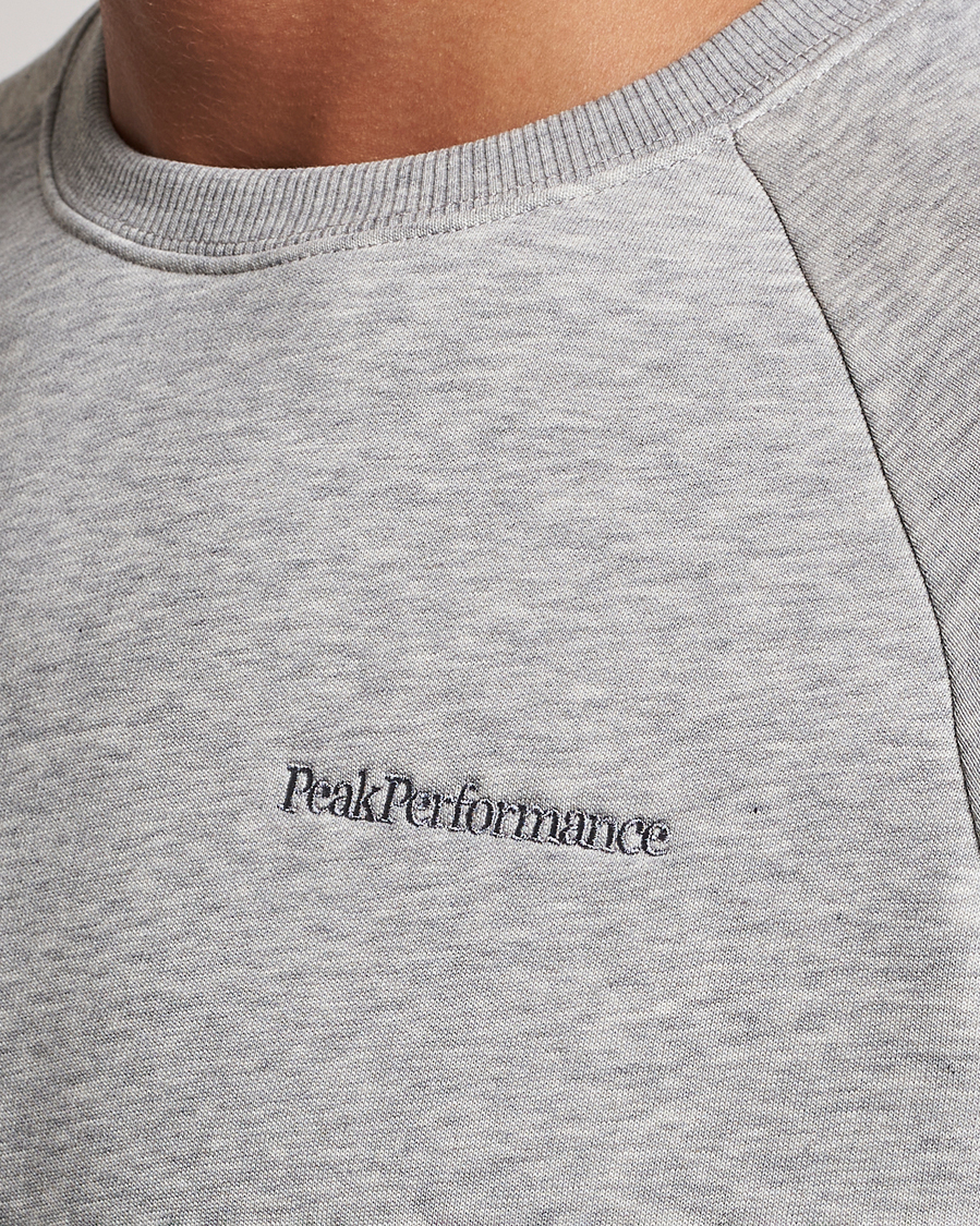 Herre | Gensere | Peak Performance | Original Logo Crew Neck Sweatshirt Grey Melange