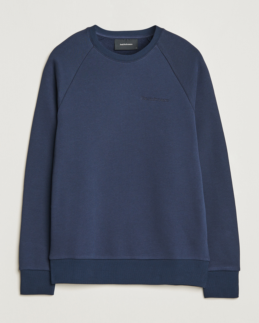 Herre | Gensere | Peak Performance | Original Logo Crew Neck Sweatshirt Blue Shadow