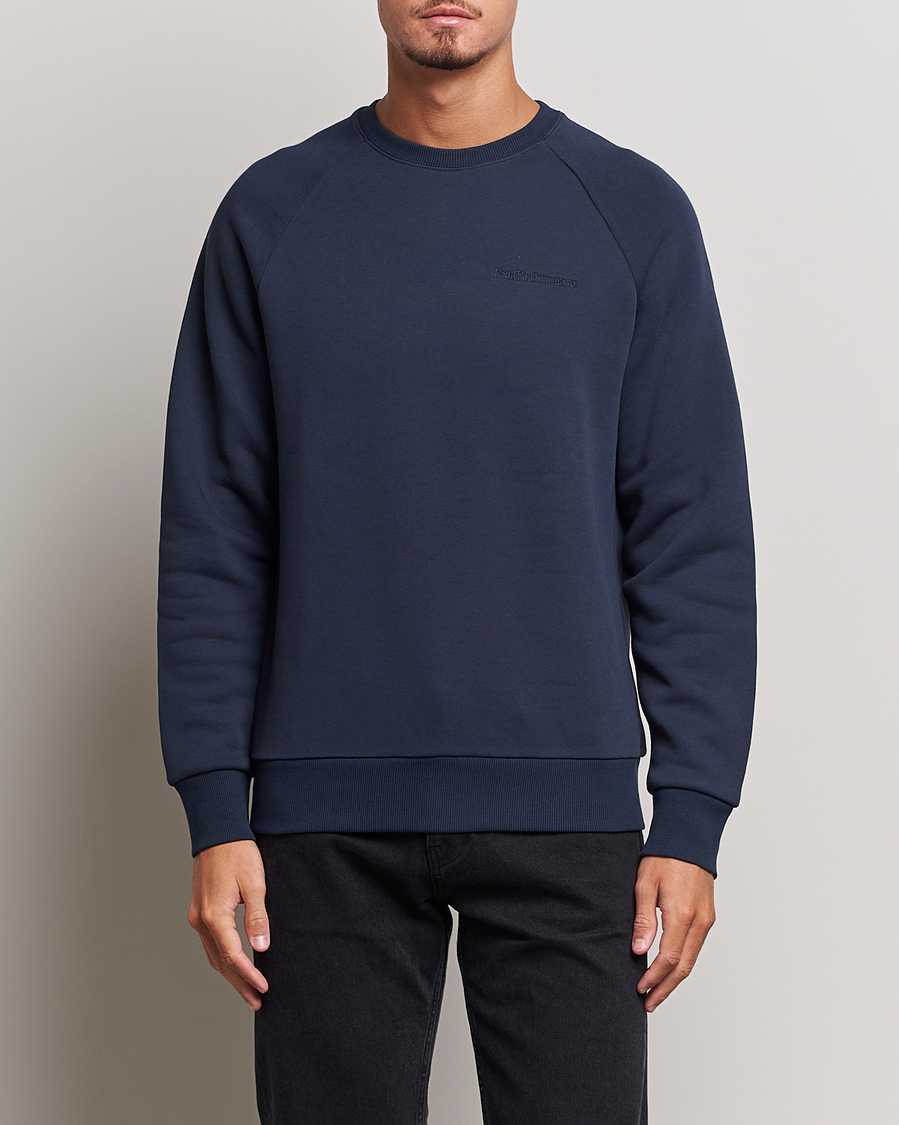 Herre | Gensere | Peak Performance | Original Logo Crew Neck Sweatshirt Blue Shadow