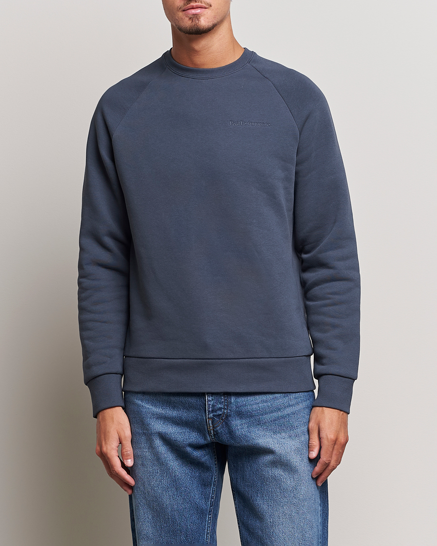 Herre |  | Peak Performance | Original Logo Crew Neck Sweatshirt Omber Blue